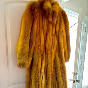 Beautiful Red Fox Fur Coat